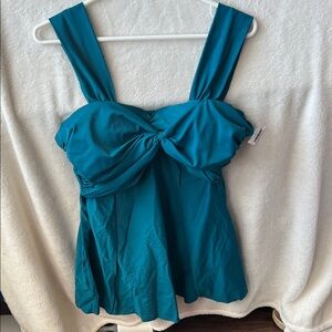 Lemon fish NWT pull up Teal Sleeveless Women's bathing suit  size 2XL